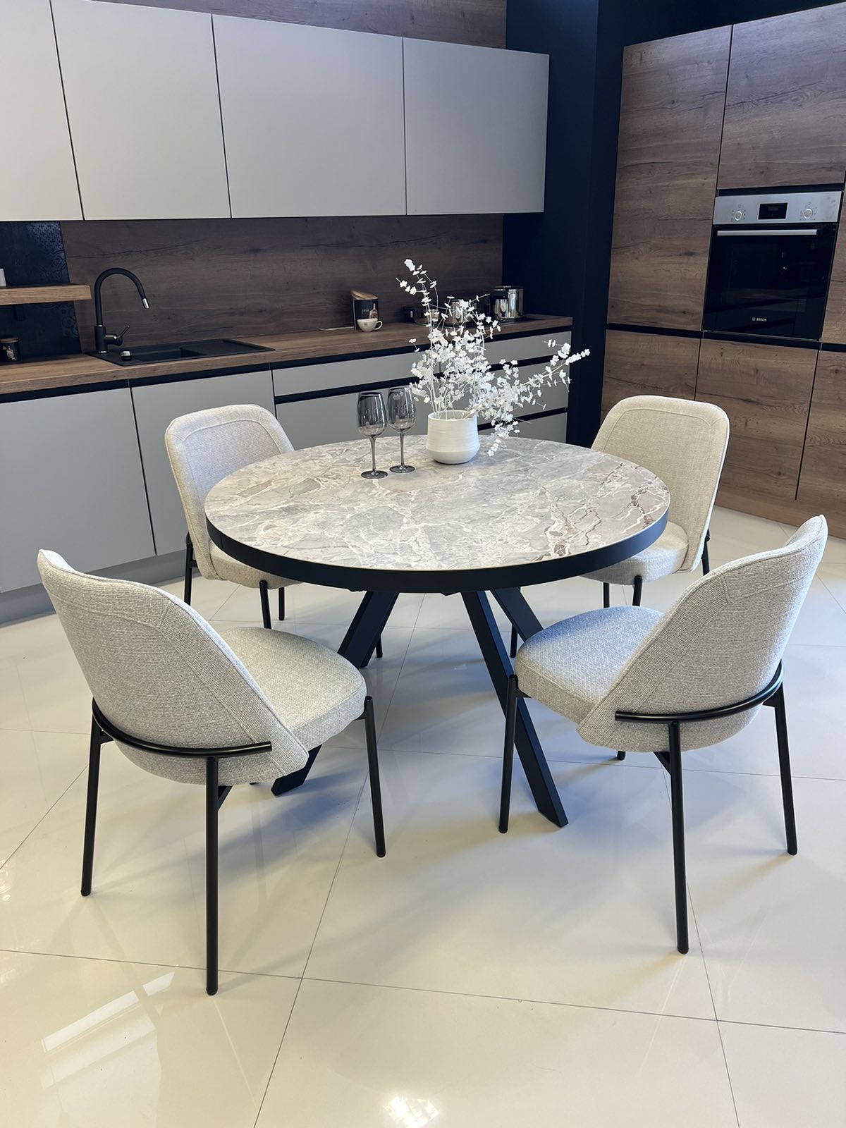 TRPEZARIJSKI STO fi120+40cm